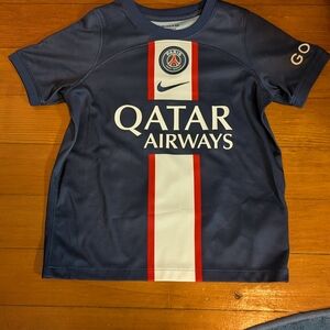 Nike Kids Dark Blue Messi PSG Jersey